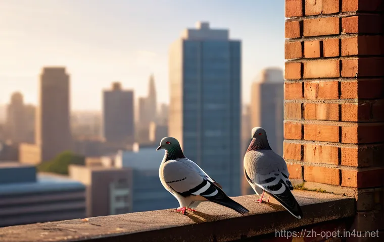 비둘기 환경 적응력 - **Urban Foraging "Gourmet"**
    A highly detailed image of a resourceful urban pigeon, with strikin...