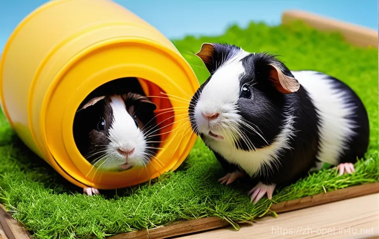 기니피그 스트레스 요인 - **Prompt 1: Stressed Guinea Pig in a Noisy Environment**
    A highly detailed, realistic image of a...