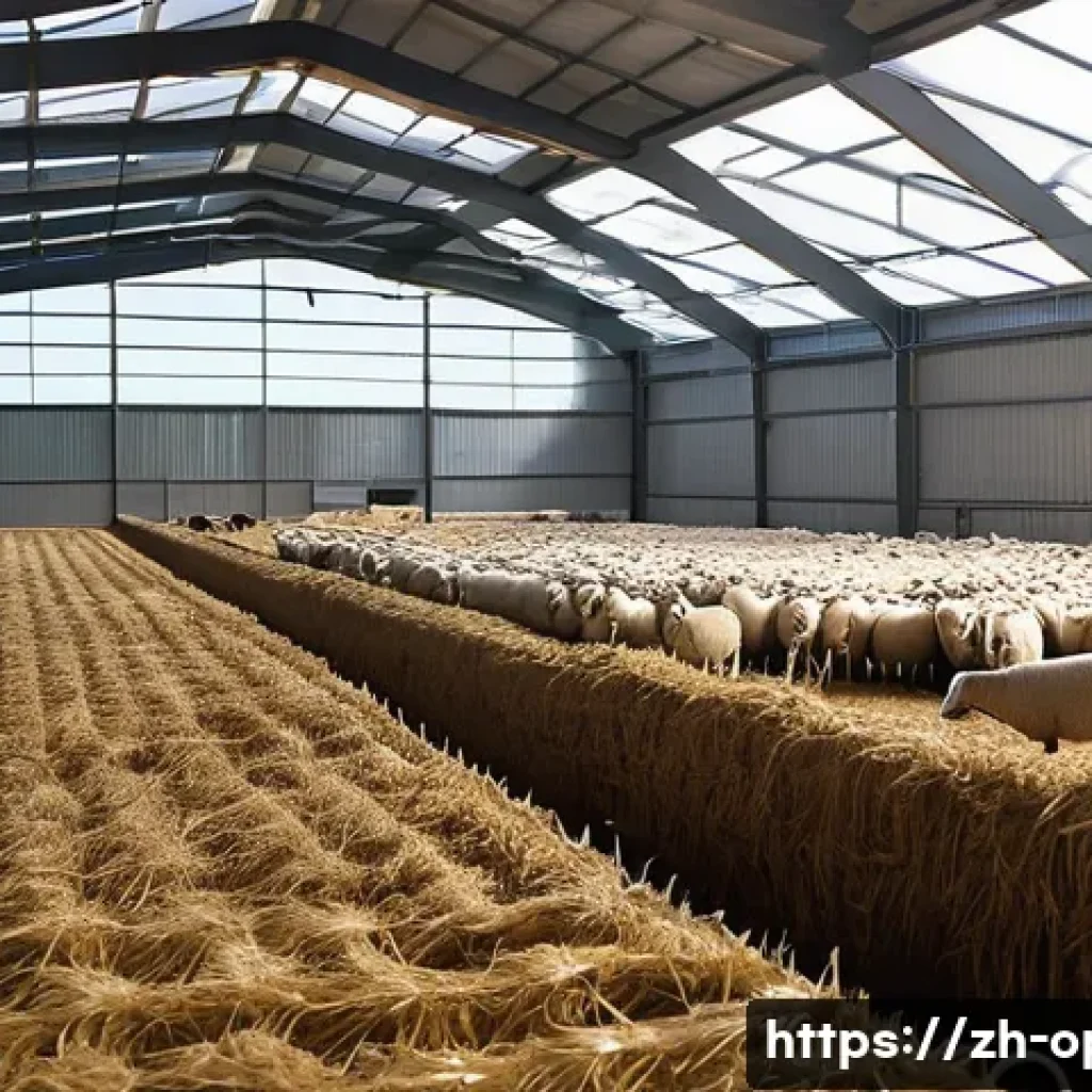 양 성장 촉진제 사용법 - **Prompt 1: Modern Sheep Farming Harmony**
An idyllic and clean image of a flock of healthy, rob...