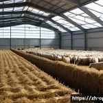 양 성장 촉진제 사용법 - **Prompt 1: Modern Sheep Farming Harmony**
    An idyllic and clean image of a flock of healthy, rob...